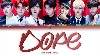 картинка: BTS – Dope [ПЕРЕВОД НА РУССКИЙ/КИРИЛЛИЗАЦИЯ Color Coded Lyrics]