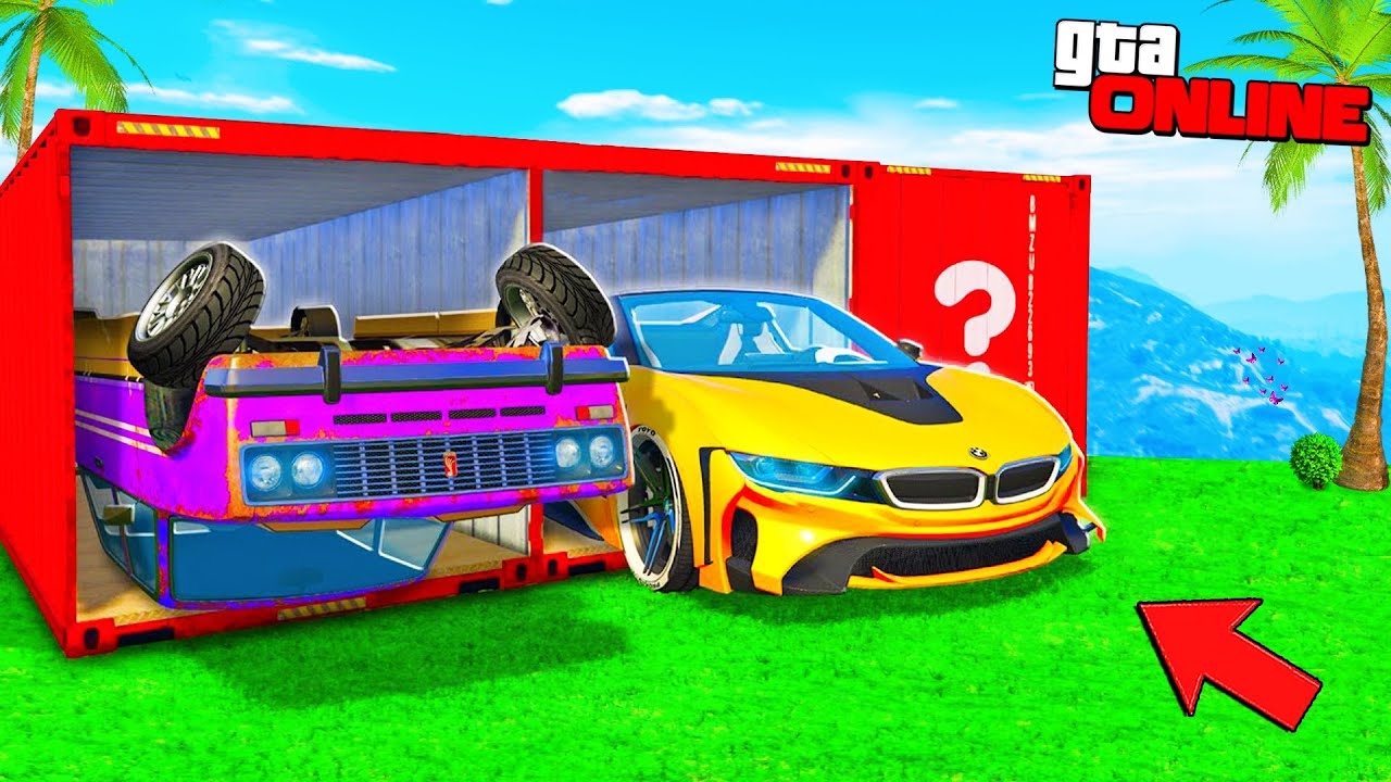 ЖИГУЛИ немесе ТУРБО БМВ?! КОНТЕЙНЕР ҮШІН ШАЙҚАС!!! ГТА 5 қазақша - YouTube