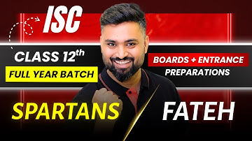 Class 12th ISC 💥 | Full Year Batch 📚 | Spartans × Fateh ⚔️🔥 | 8112601234 | #ShubhamSambhalLega