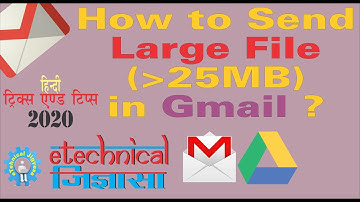 How to send large files in Gmails - In Hindi