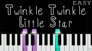 Twinkle Twinkle Little Star - EASY Piano Tutorial Resimi