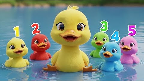 Five Little Ducks Went Out to Play | Fun Counting Nursery #FiveLittleDucks #NurseryRhymes #KidsSongs