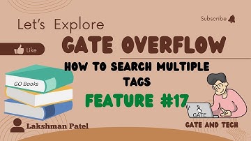 How To Search Multiple Tags | GATE Overflow Feature #17