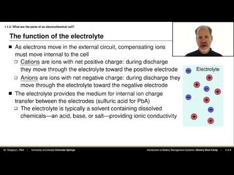 Video: Kādas ir elektroķīmiskās šūnas sastāvdaļas?