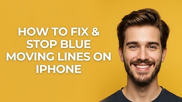 How To Fix & Stop Blue Moving Lines On iPhone - GUIDE!