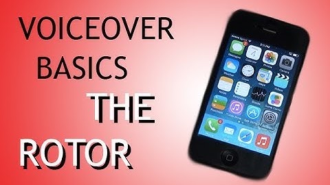 Using iOS Voiceover Rotor