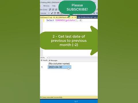 SQL Tricks | How to Find First Day of Last Month ? EOMONTH | DATEADD ...
