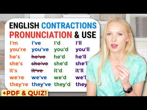 How to pronounce the contractions in English - we'd | they'll | he'd | they're | it'd