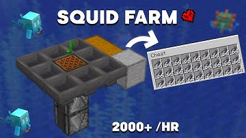 Minecraft 1.20 Easy Squid Farm - Auto Squid Farm Tutorial | 1.20 +