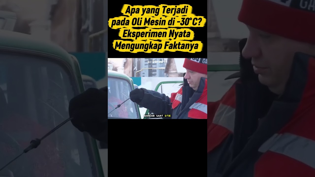 Apa yang Terjadi pada Oli Mesin di -30°C? Eksperimen Nyata Mengungkap Faktanya