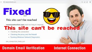 How To Fix "this Site Can't Be Reached" Error | Website Not Working | Website Not Opening Error