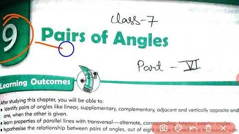 Class 7 Math cbse | Chapter 9 Pairs of Angels Part 6 | mkd agrim academy