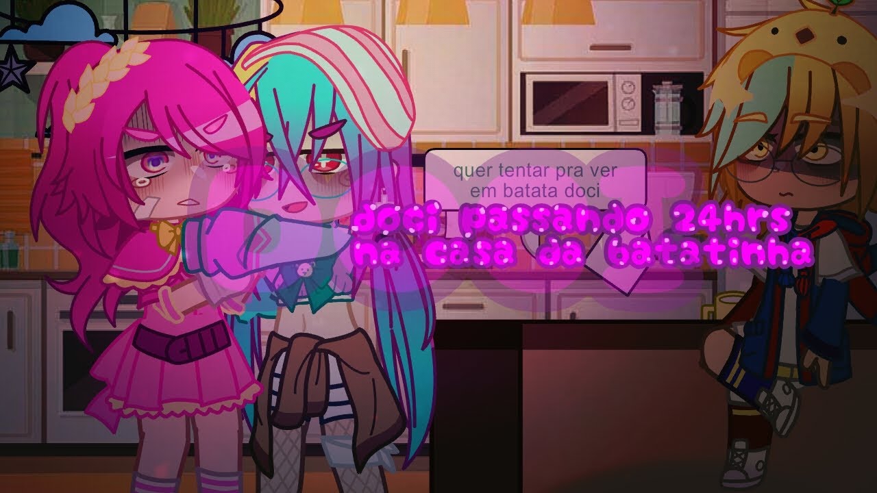 Doci passando 24hrs na casa da batatinha #gachanebula #demonpotato #duckfish 