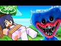 Friends saving APHMAU from HUGGY WUGGY in Minecraft 360°
