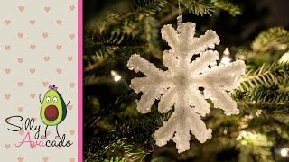 How to Make a Crystal Snowflake Ornament w\/ Borax - Kid Friendly DIY Christmas Craft \& Holidays!