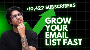 How to build an email list from scratch to 10k