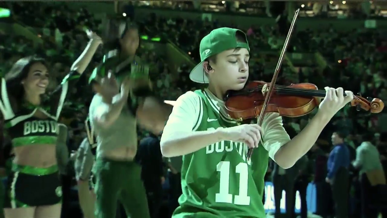 Giovanni Mazza Violin (age 12) NBA Boston Celtics v. Houston Rockets