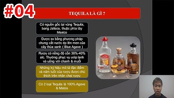 HỌC PHA CHẾ [ KHÓA BARTENDER ] Bài 4 - Tìm Hiểu Về Rượu Tequila