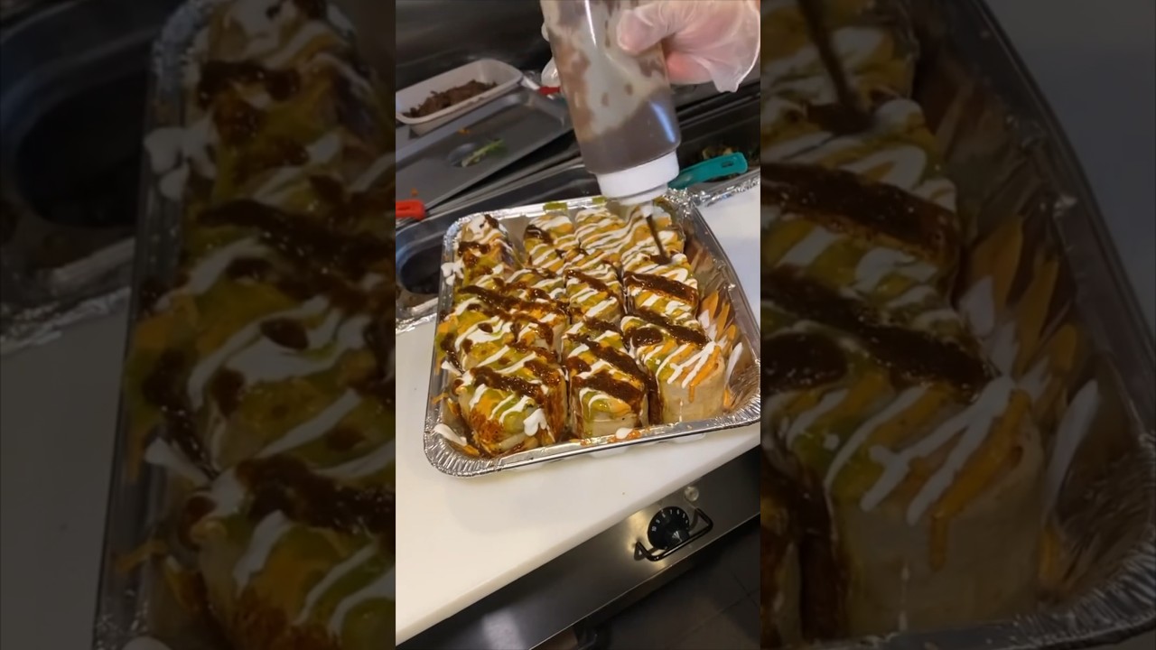 BURRITO “NACHOS” from Tacoria in New Jersey! 🌯💥 #DEVOURPOWER