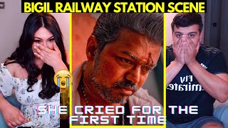 *Emotional* BIGIL Railway Station & Rayappan death Scene REACTION | Thalapathy Vijay
