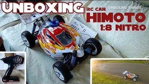 Himoto 1/8 Unboxing RC nitro car with Ofna Hobao Hyper 7 1/8 (GoPro Hero2)