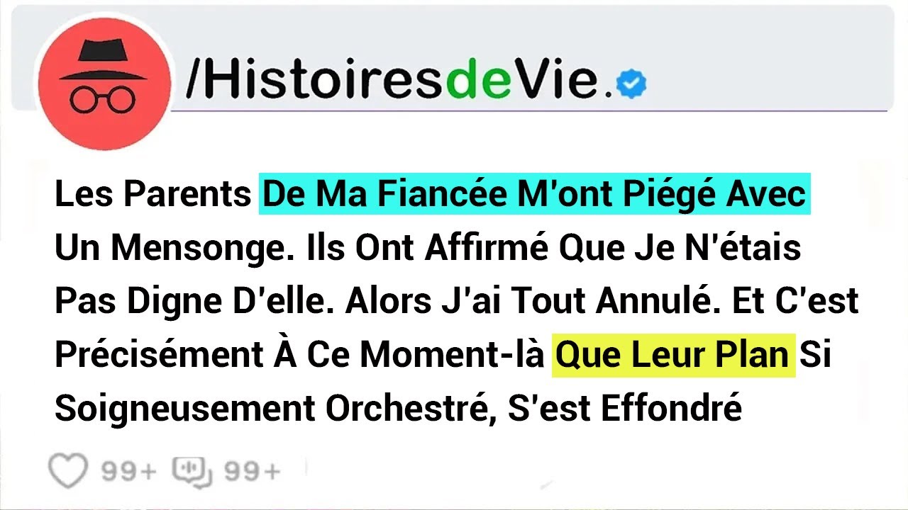Les Parents De Ma Fiancée M’ont Piégé Avec Un Mensonge. Ils Ont Affirmé Que Je N’étais Pas Dignez