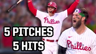 Phillies get 5 hits on 5 pitches in a row, a breakdown