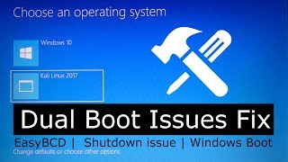 #windows and #kalilinux common dual boot issues & errors fixing video
language: hindi hello friends, in this i will show to you that how fix
k...