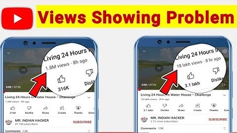 youtube views count lakh/crore problem / youtube video me views million not showing