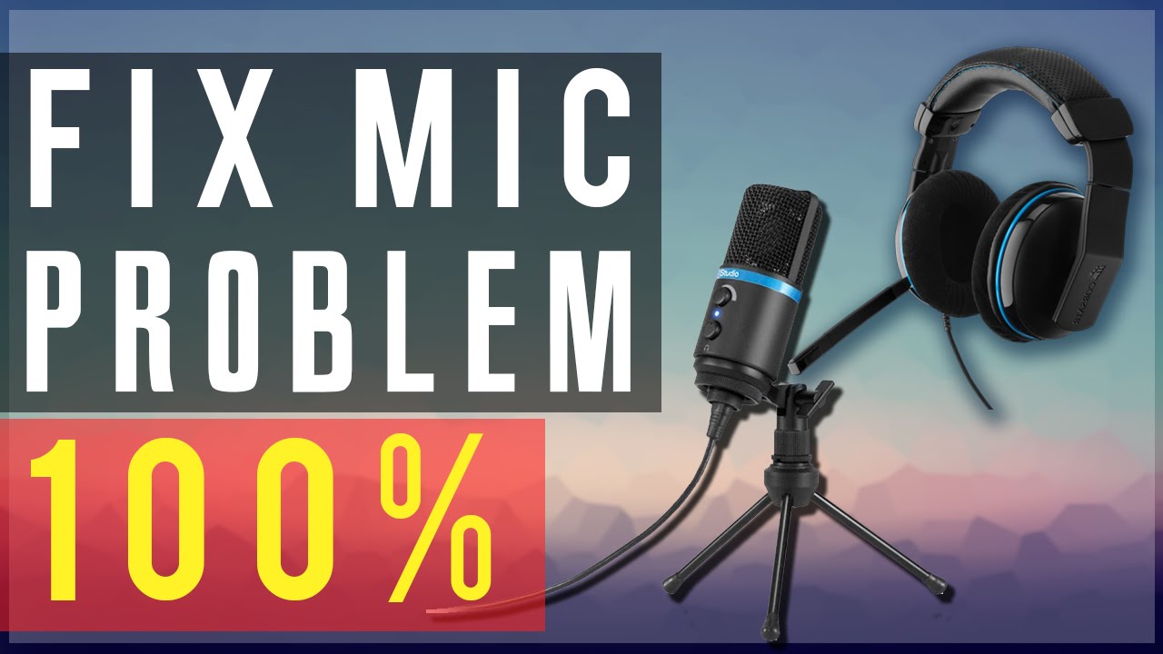 How To Fix Microphone Audio Problem! - Microphone Not Working in ...