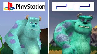 Monsters, Inc. Scream Team (2001) PS1 vs PS2 [Which One is Better?]