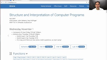 61A Fall 2017 Lecture 28 Video 1