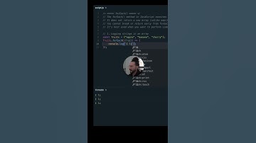 What does the forEach array method do?