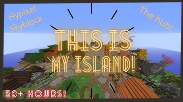 I built the Hypixel Skyblock Hub on my Island! Minecraft Time-lapse