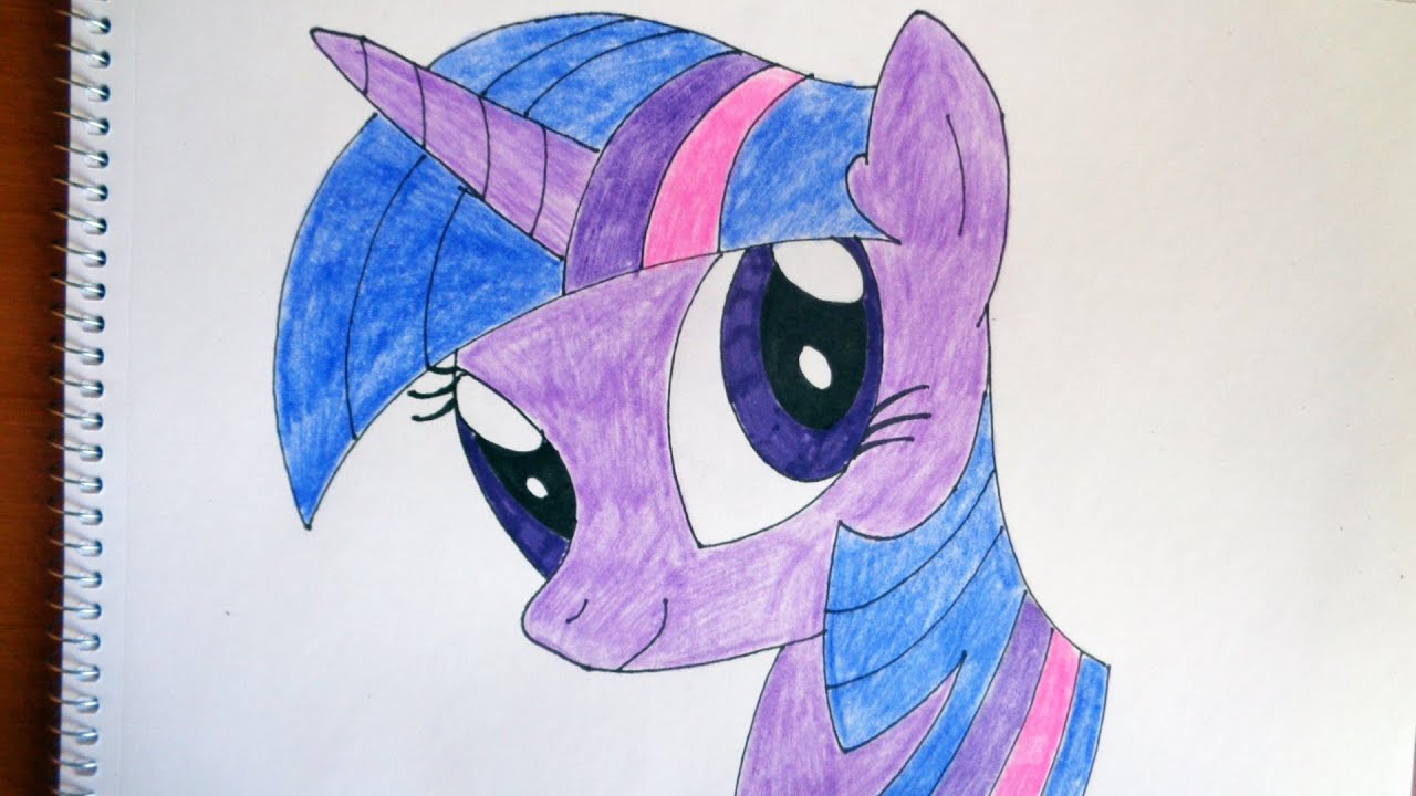 How to draw my little pony Twilight Sparkle, Как 