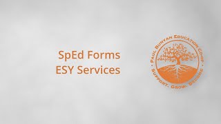 ESY Services in SpEd Forms: A Guide for Case Managers