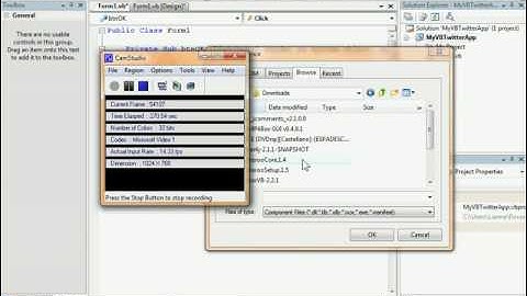 Build a Twitter Application in VB.net, part1