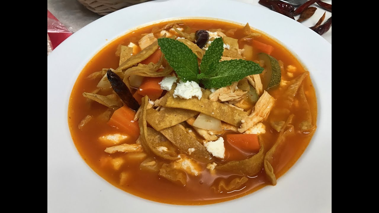 Sopa de Tortilla Con Pollo Deliciosa Estilo8a