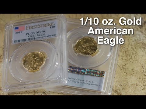 1/10 oz. Gold American Eagle Certified First Strike MS-70