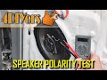 How to Test the Polarity of a Speaker and Wiring