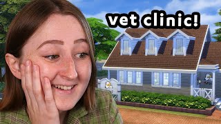 i tried building a vet clinic in the sims