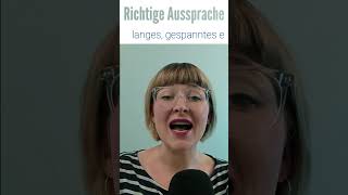 Aussprache üben LANGES, GESPANNTES E | deutlich sprechen und verstanden werden   #shorts