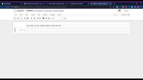 DTSP Linear Convolution using Python | Jupyter Notebook