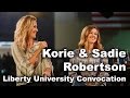Sadie & Korie Robertson - Liberty University Convocation