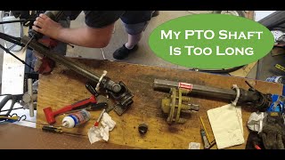 How to shorten a PTO shaft