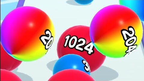 Ball Run 2048 - All Levels Gameplay Android, iOS ( Levels 816-819