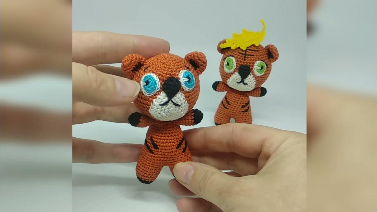 Амигуруми крючком схемы маленький тигренок