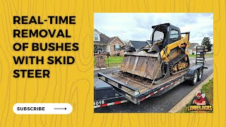 Real-time Removal of Bushes with Skid Steer