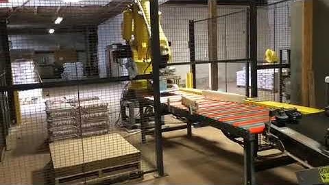 Semi Auto Bagging Line with Robotic Palletizer