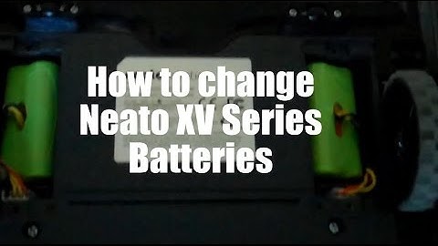 How to change batteries on a Neato XV robot